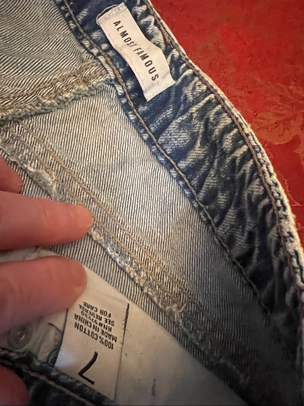 Almost Famous Factory Distressed Jeans 7 - Picture 2 of 5